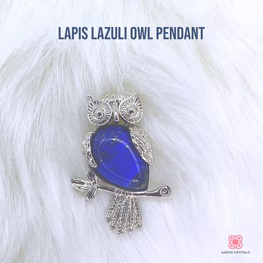 Lapis Lazuli Owl Pendant