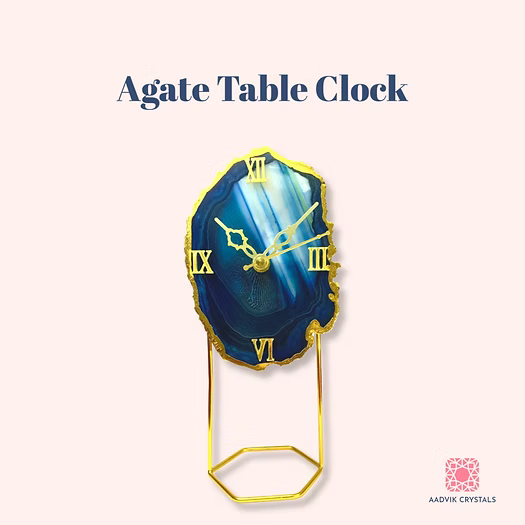 Agate table Clock