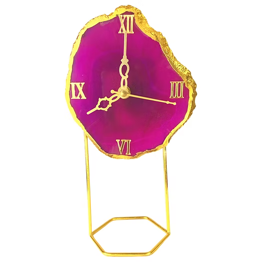 Agate table Clock