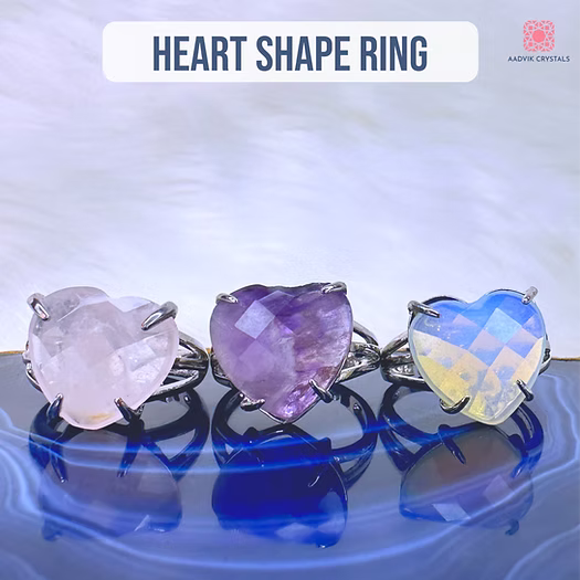 Amethyst Heart Ring