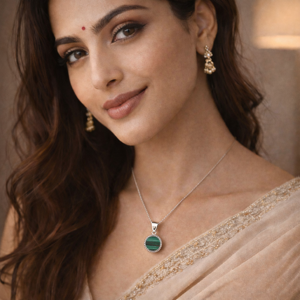 Malachite Pendant. Natural Protection & Transformation Stone.