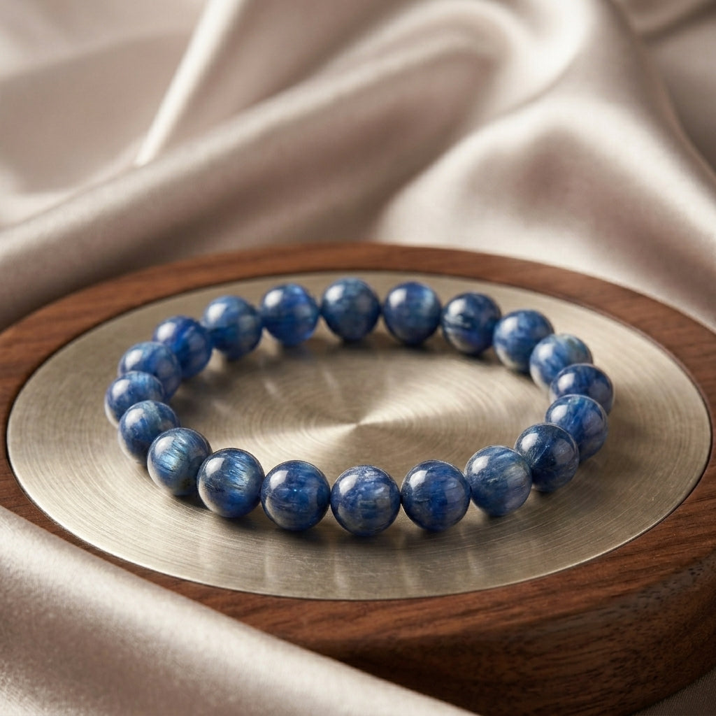 Premium Blue Kyanite Bracelet – Calm Mind,Clear Energy Aadvik Crystals